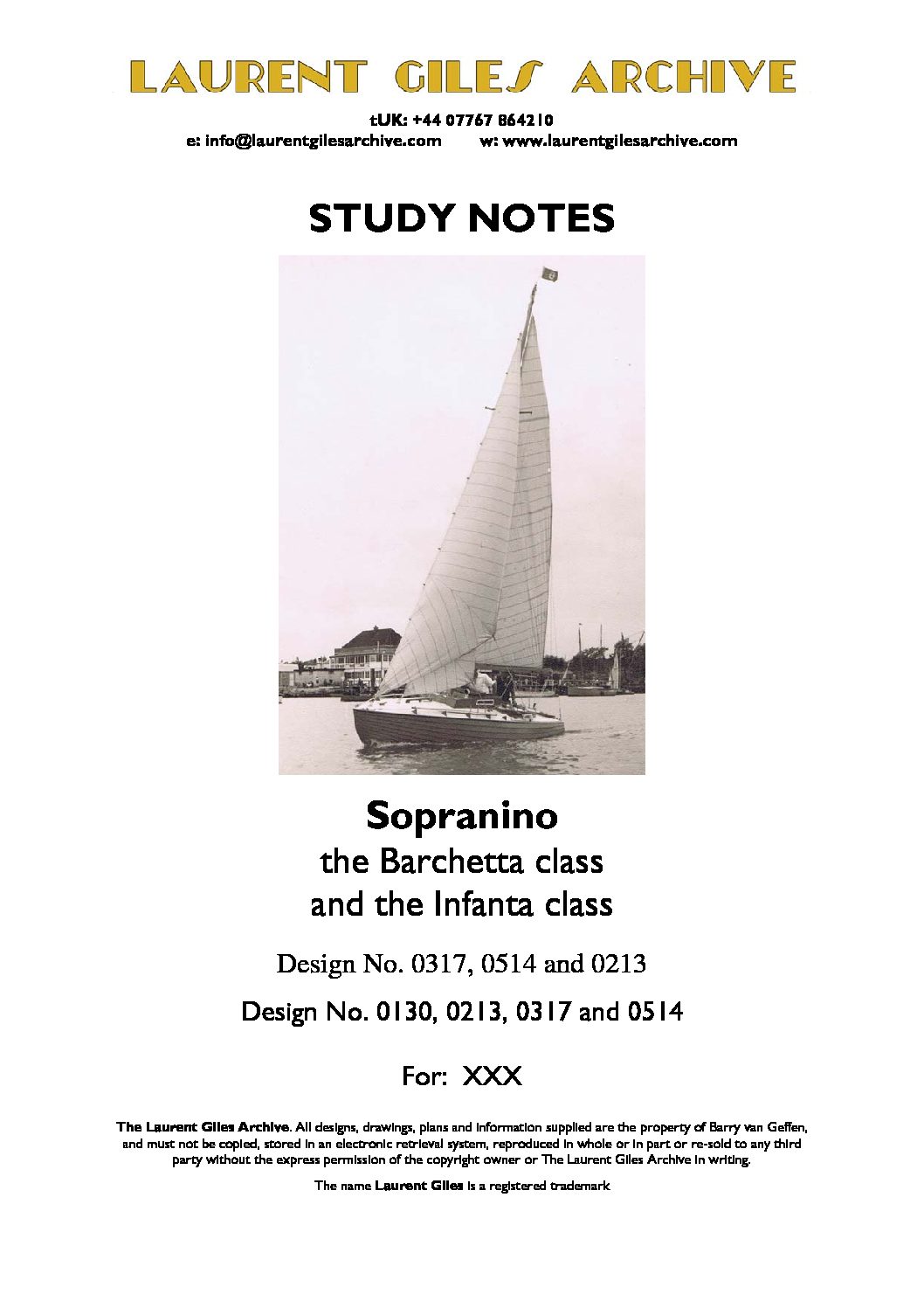Sopranino 0130 study notes cover