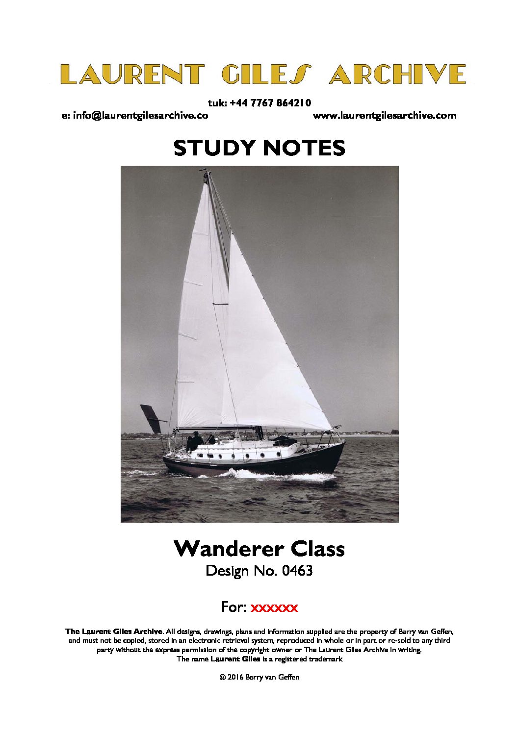 0463 Wanderer Class front page