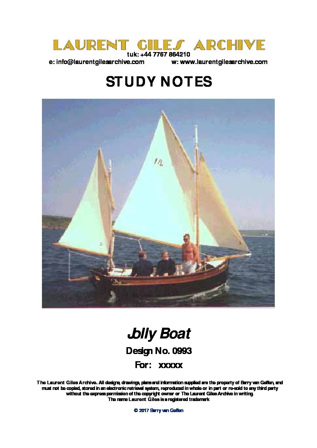 0993 Jolly Boat front page